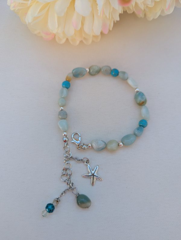 Handcrafted Necklace – Aquamarin, Silver